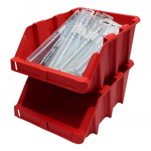 Stack & Nest Plastic Parts Bins Size F 10 Pack